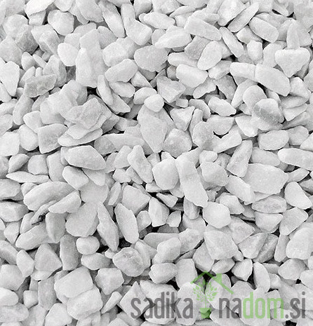 Okrasni pesek lomljenec Carrara Bianco - Beli