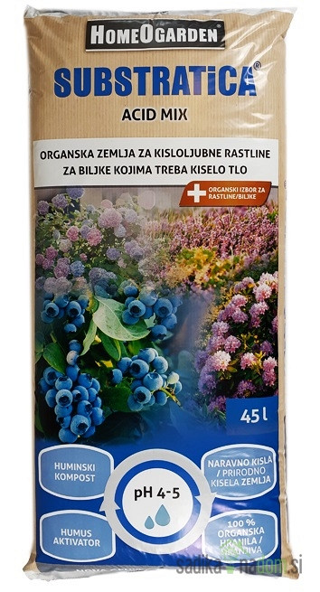 Homeogarden Organska zemlja Substratica Acid Mix - KISLA 