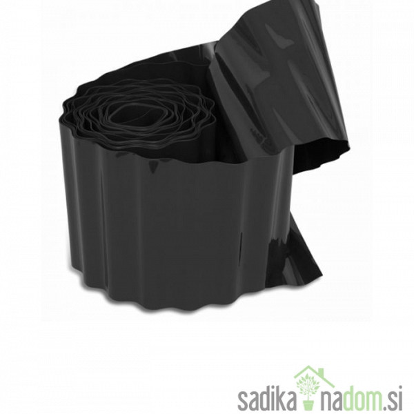 Obroba za trato PVC črna/temno siva